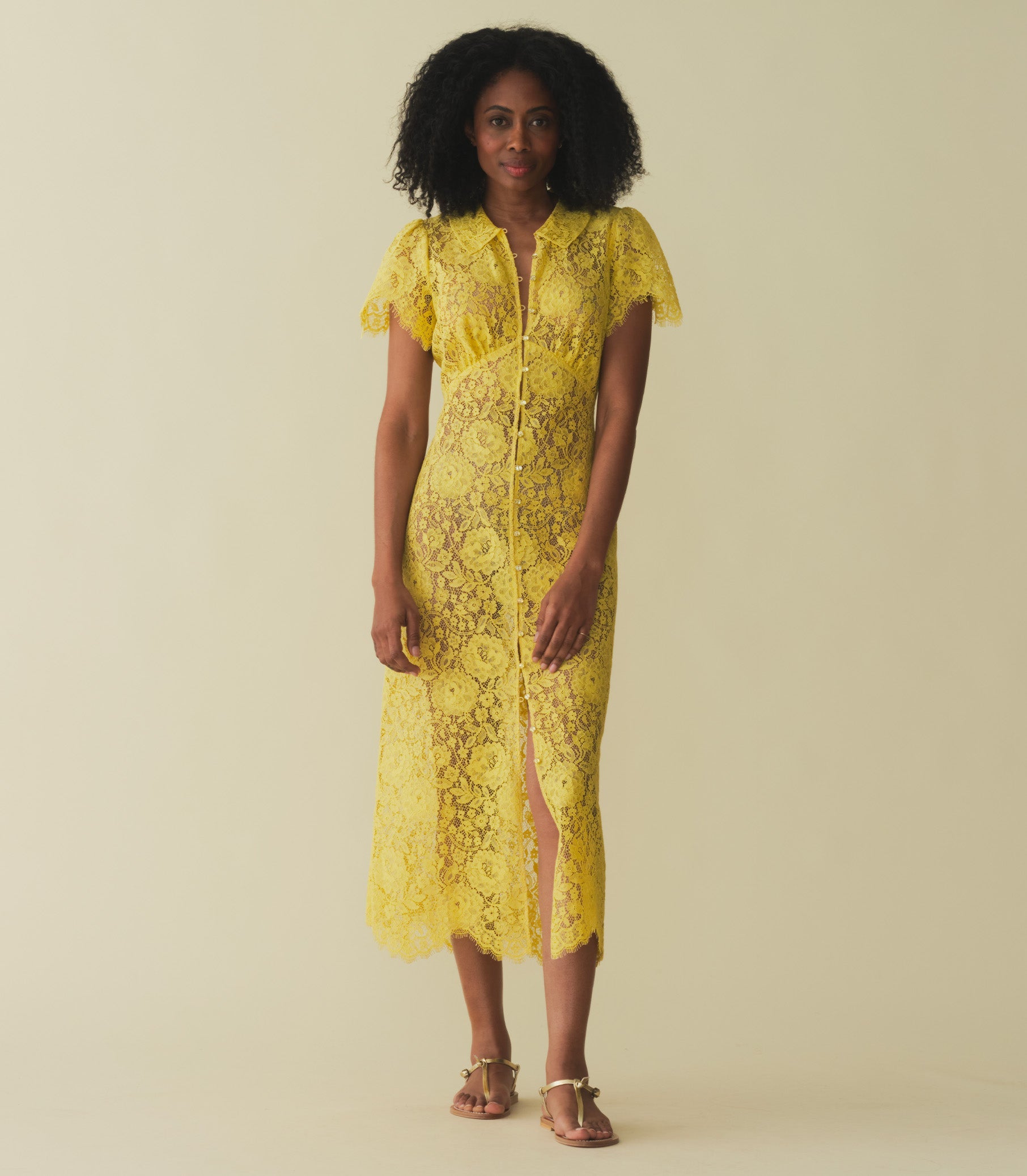 SOHANA DRESS -- DAFFODIL YELLOW