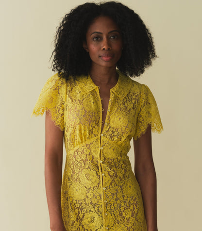 SOHANA DRESS -- DAFFODIL YELLOW