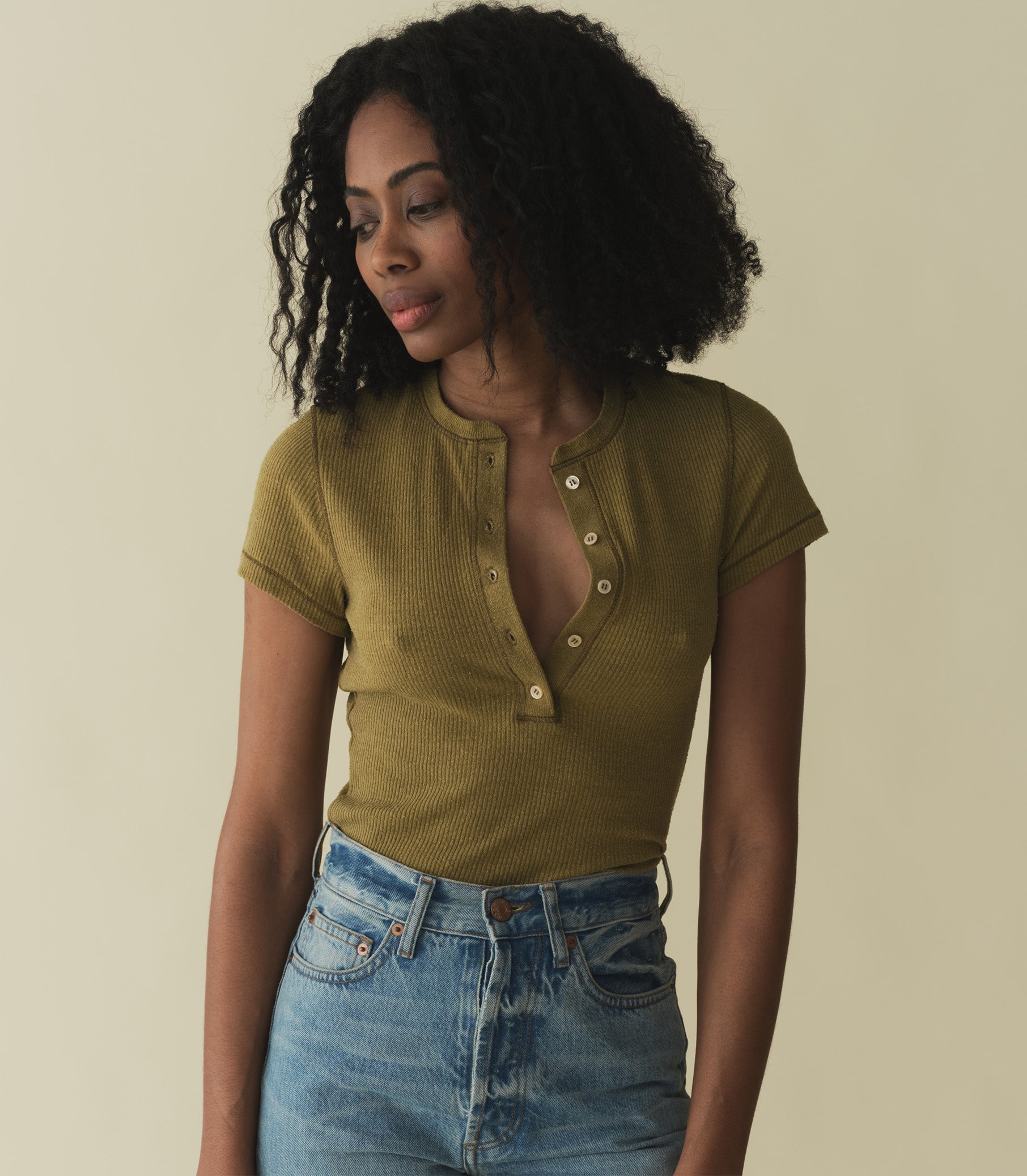 VIENNE SILK TEE -- VERBENA