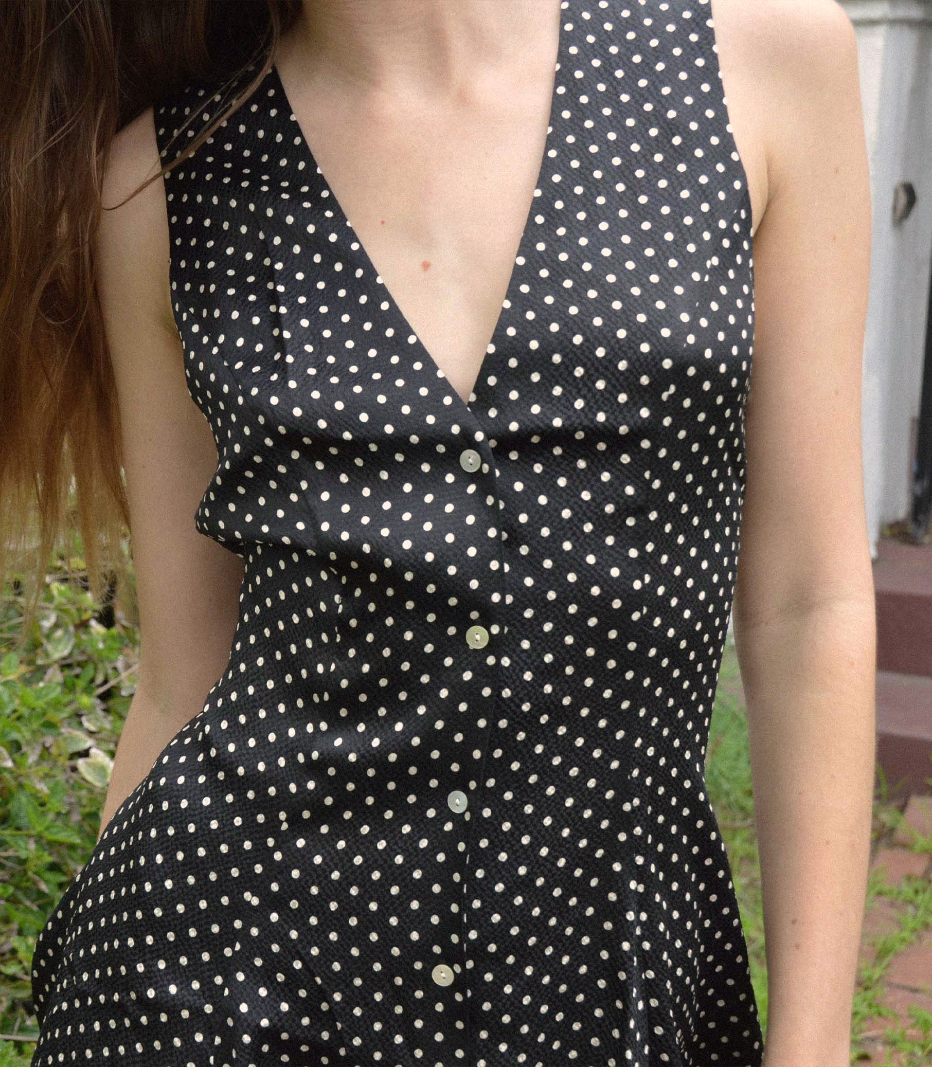 AUBREY DRESS -- NOIR DOT