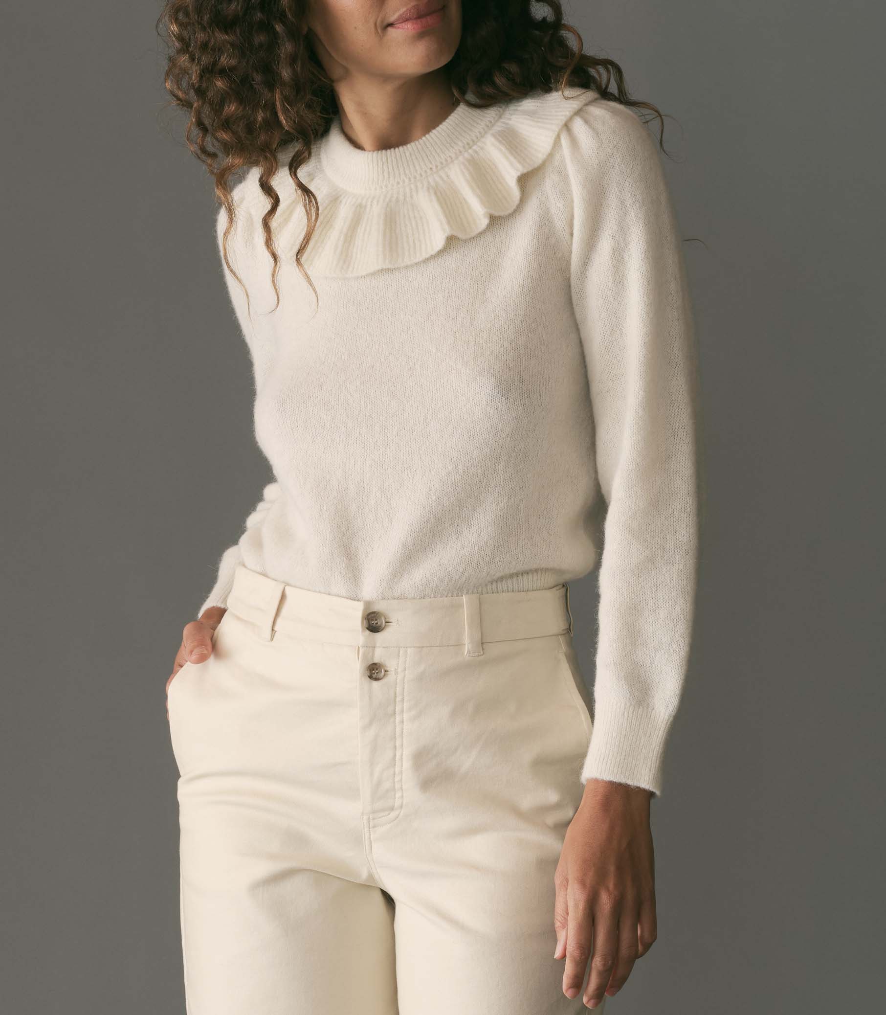 AZARIA SWEATER -- IVORY