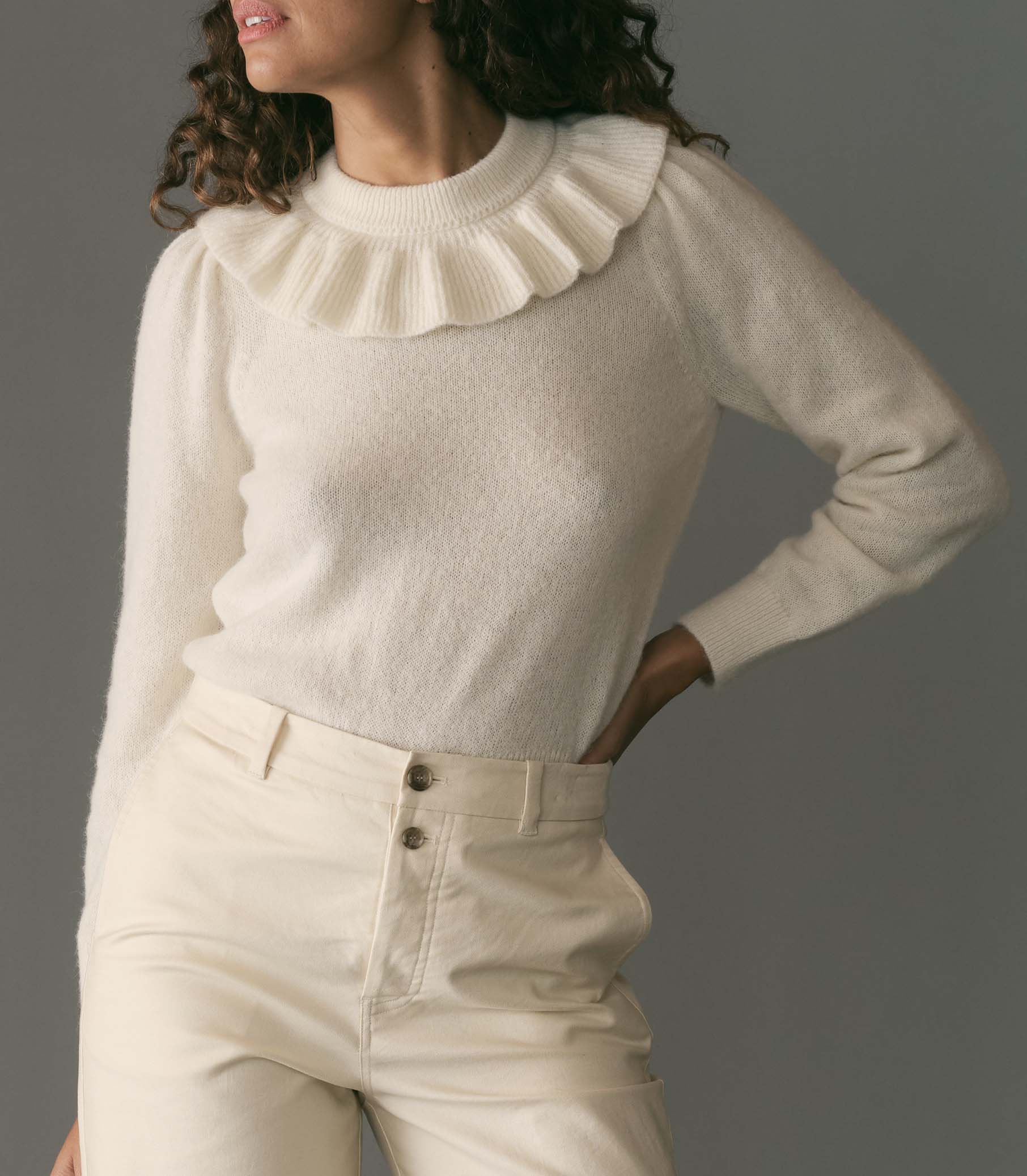 AZARIA SWEATER -- IVORY