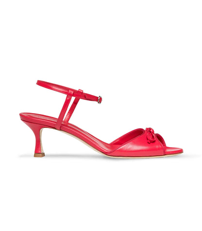 ARIANNA PEEP TOE HEEL -- FUEGO NAPPA