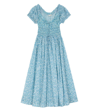 ASHLYNN DRESS -- BLEU DAISY FIELDS