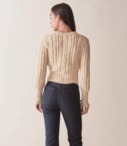 AUDREY CARDIGAN -- CREAM