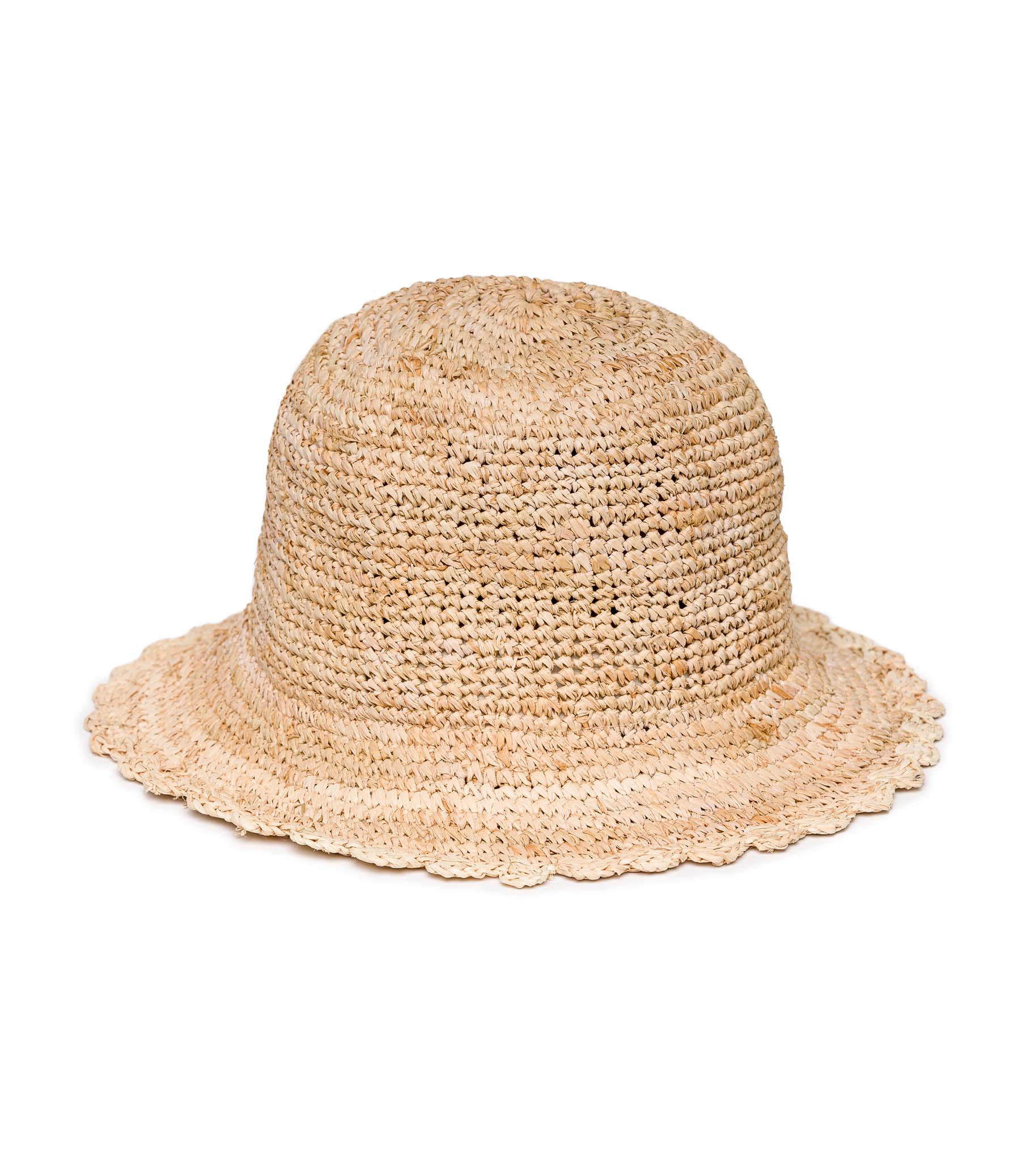 BALLOU HAT -- NATURAL RAFFIA