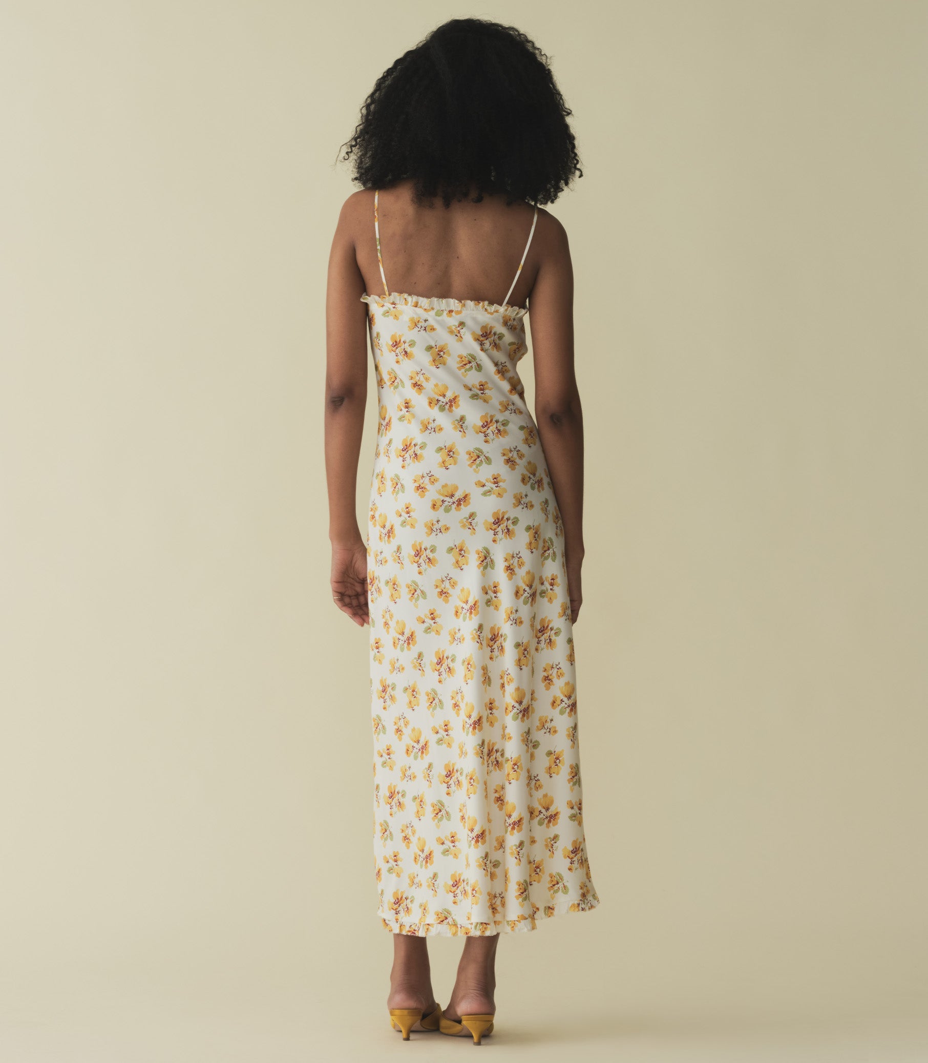 CALSI DRESS -- AMBER FROLICKING FLORAL