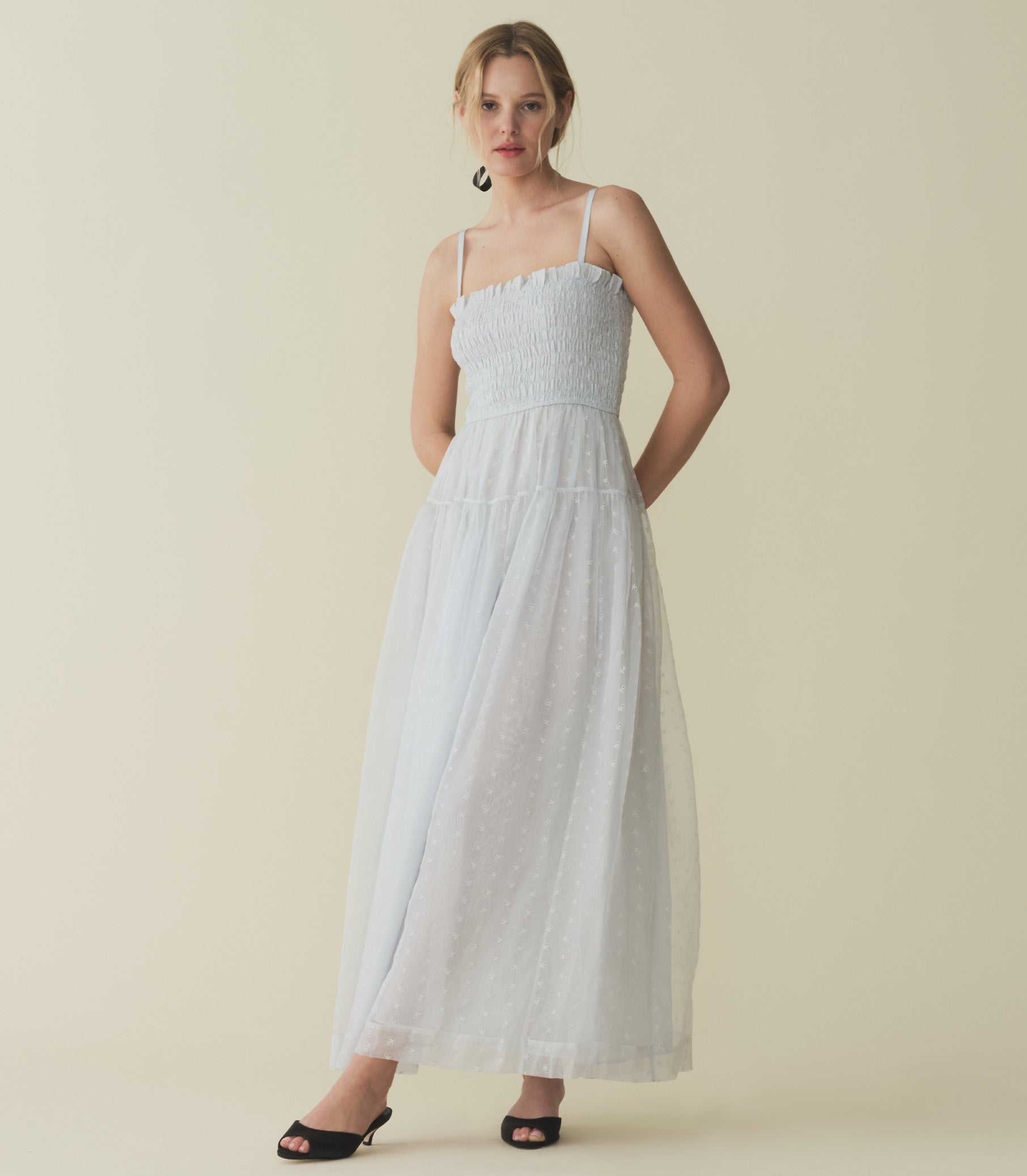 CARISTINA DRESS -- WHISPER BLUE