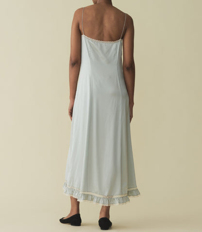 CELANO DRESS -- DUSTY BLUE