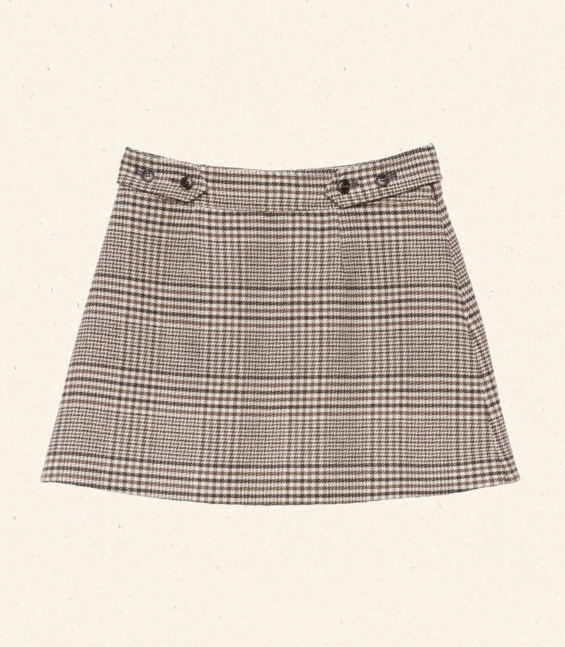 CHIERI SKIRT -- SOMMERVILLE CHECK