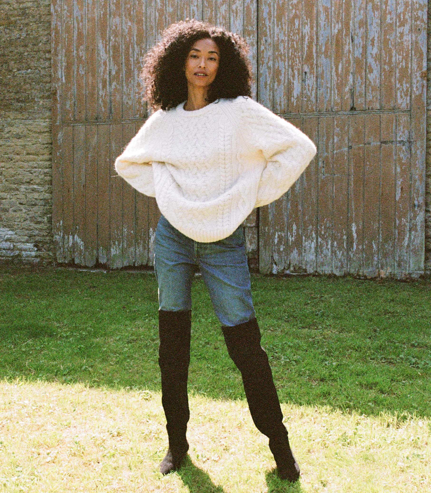 CLARENDON SWEATER -- IVORY