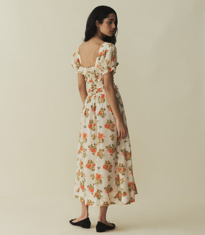 CLARINET DRESS -- ORANGERIE FLORAL