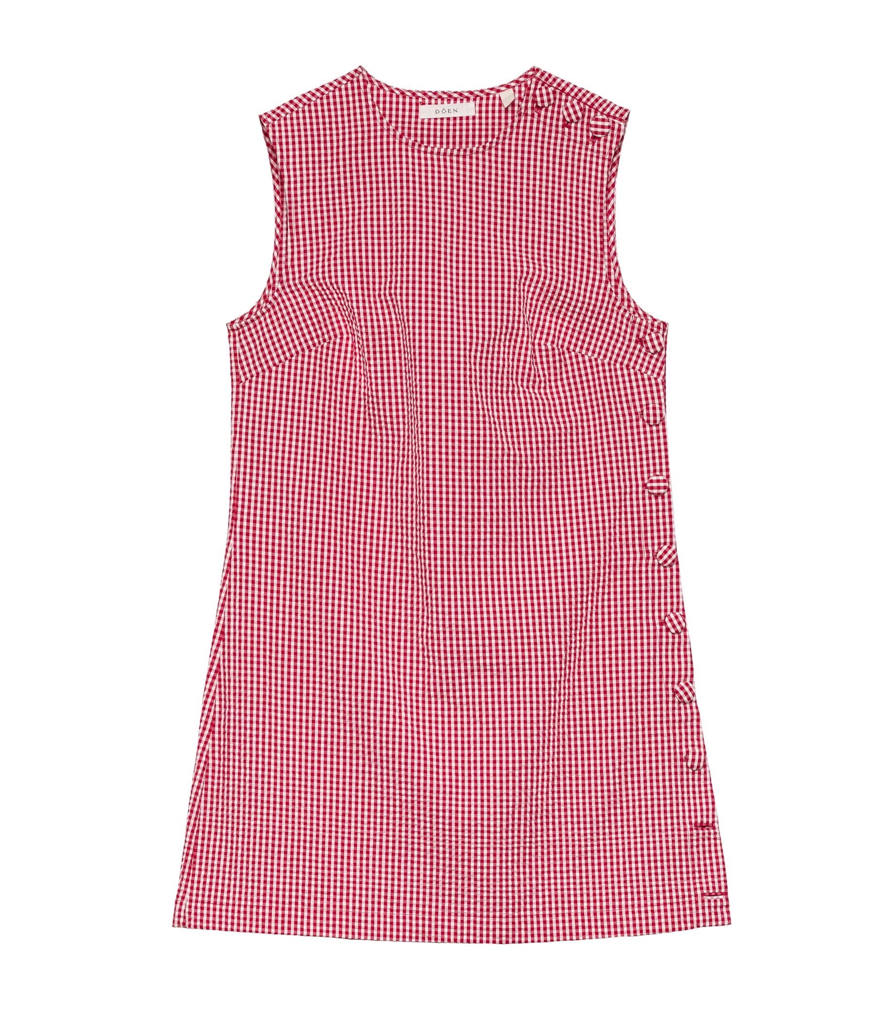 CORALIE DRESS -- ROUGE LA MADDALENA GINGHAM