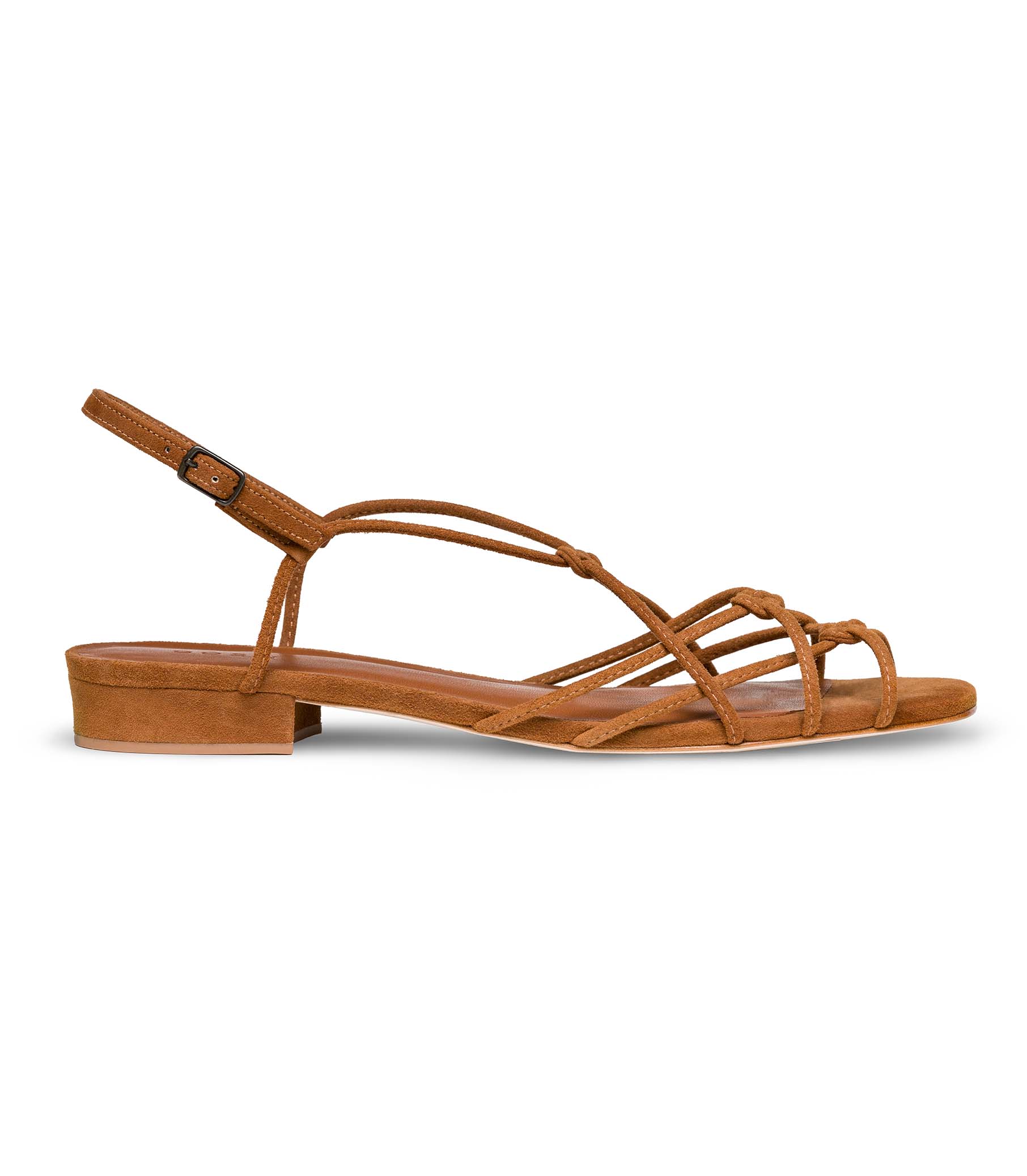 CORSICA SANDAL -- COGNAC SUEDE