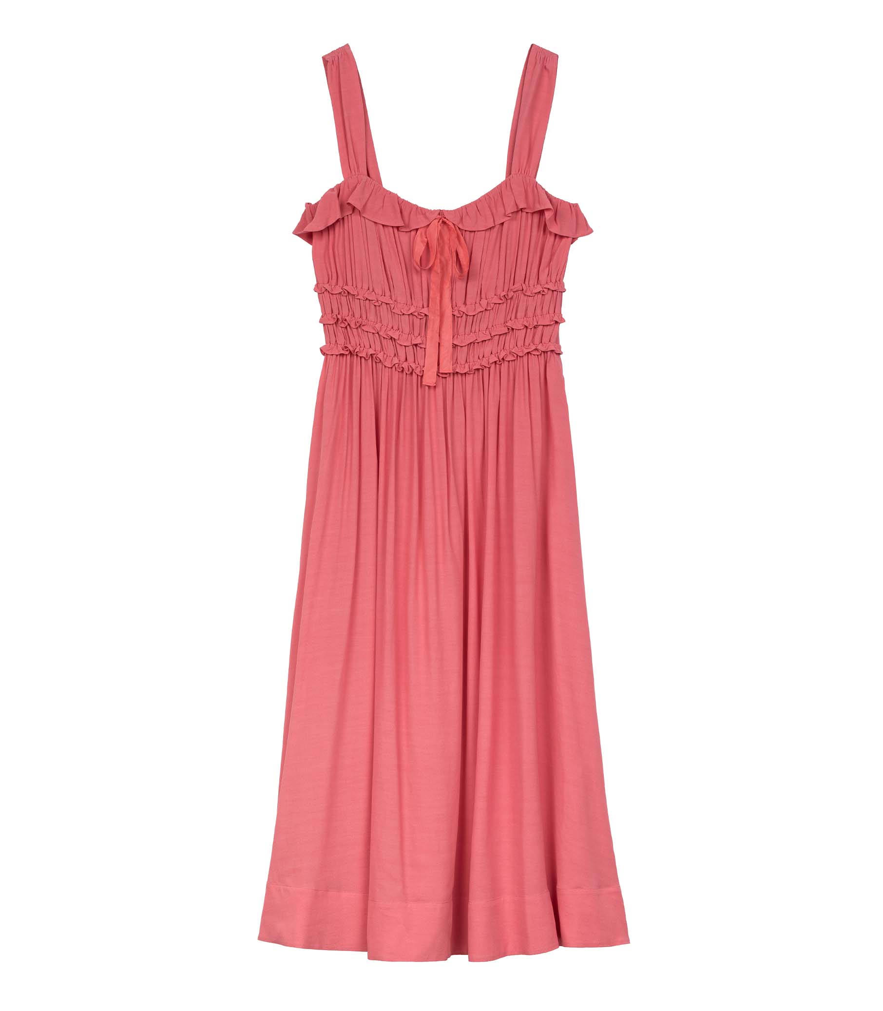 CAROLYNN DRESS -- CORAL ROSE