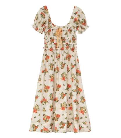 CLARINET DRESS -- ORANGERIE FLORAL