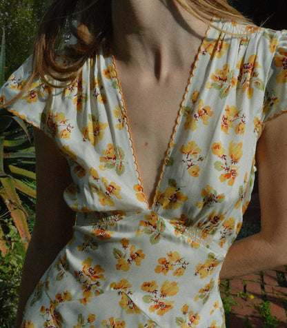 DIANNE DRESS -- AMBER FROLICKING FLORAL