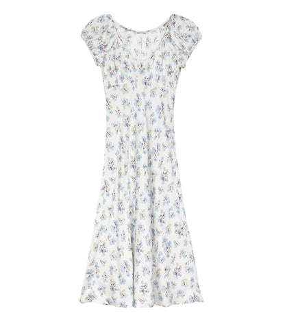 FLORENCIA DRESS -- BLEU FROLICKING FLORAL