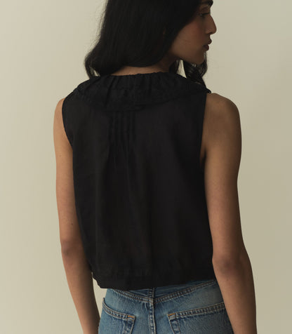 HALETTE TOP -- BLACK