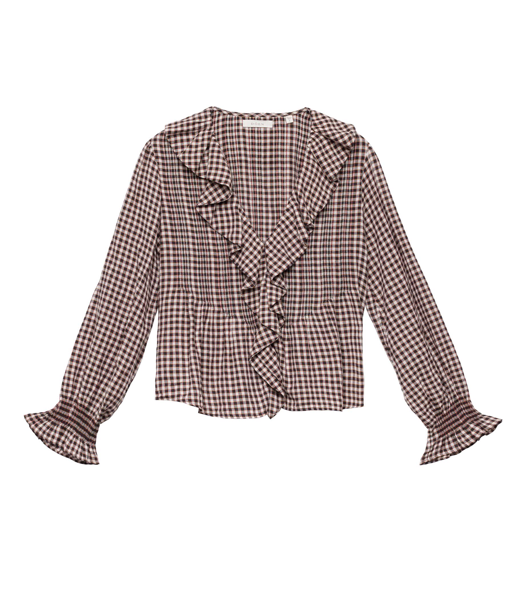 HARDY TOP --DELPHINE PLAID