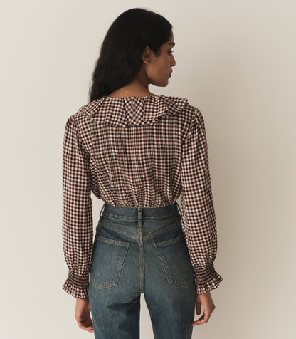 HARDY TOP --DELPHINE PLAID