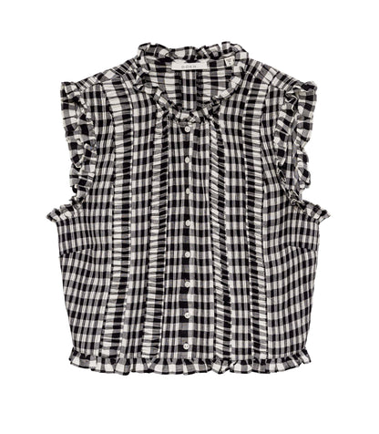 HARIETTA TOP -- MARILYN GINGHAM