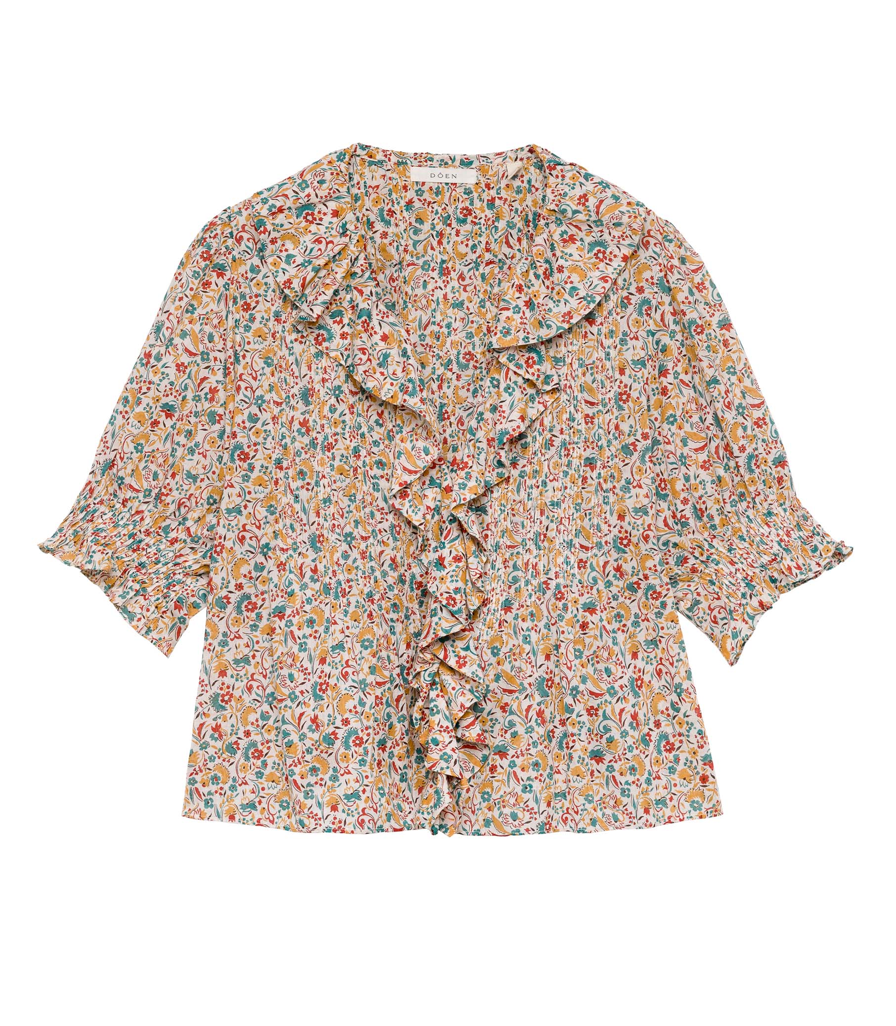 HENRI TOP -- WILD CLOVER FLORAL