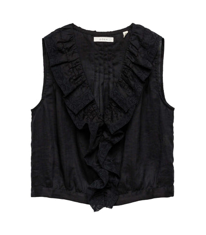 HALETTE TOP -- BLACK