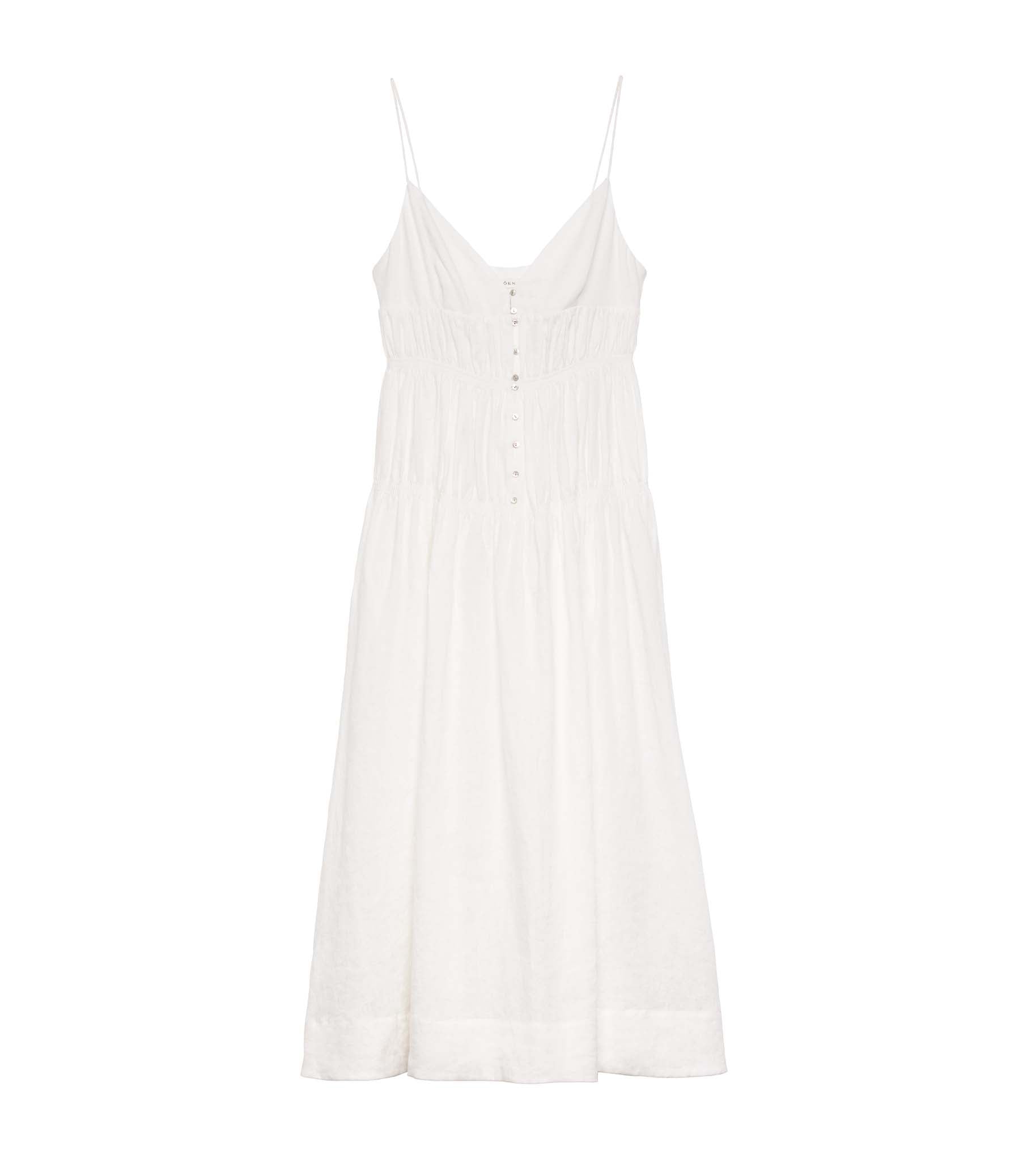 IRINA LINEN DRESS -- SALT