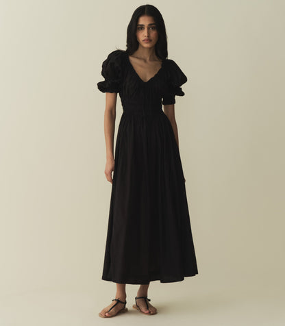 ISCHIA DRESS -- BLACK