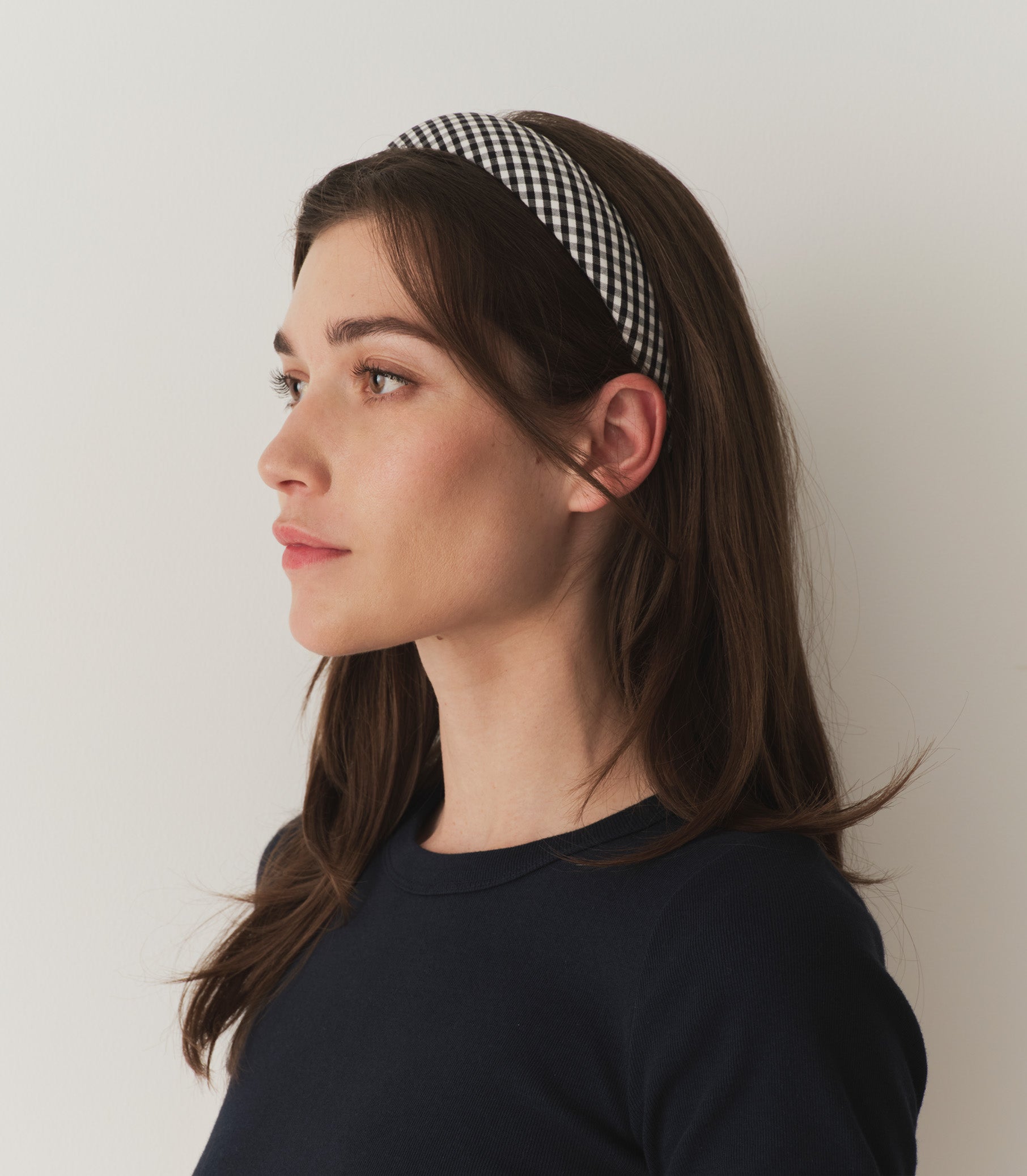 JEANIE HEADBAND -- GINGHAM