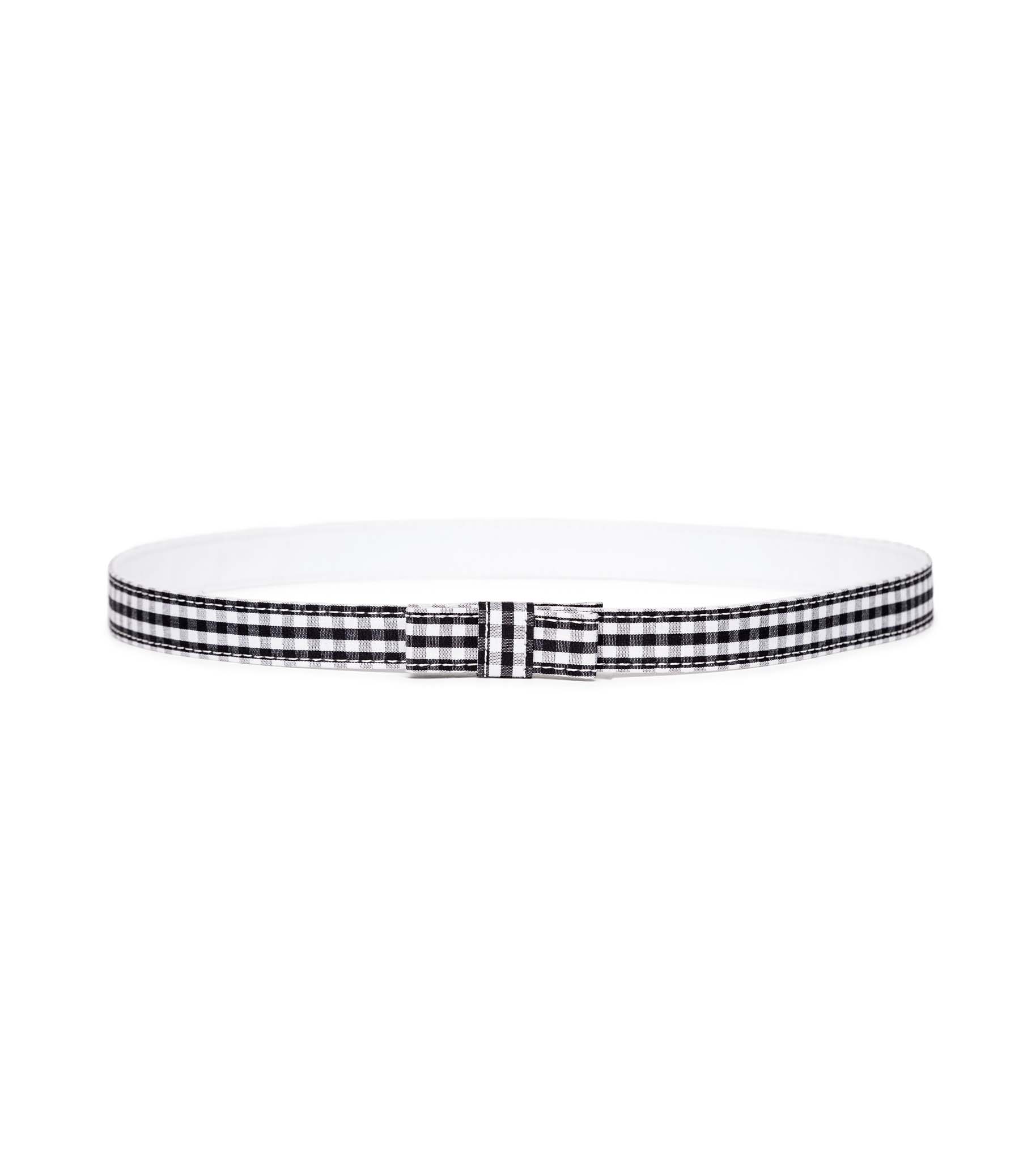 JUNIE BOW BELT -- GINGHAM