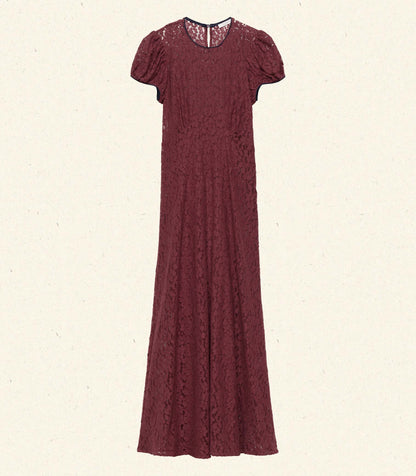 KATARINA DRESS -- BLACK CHERRY