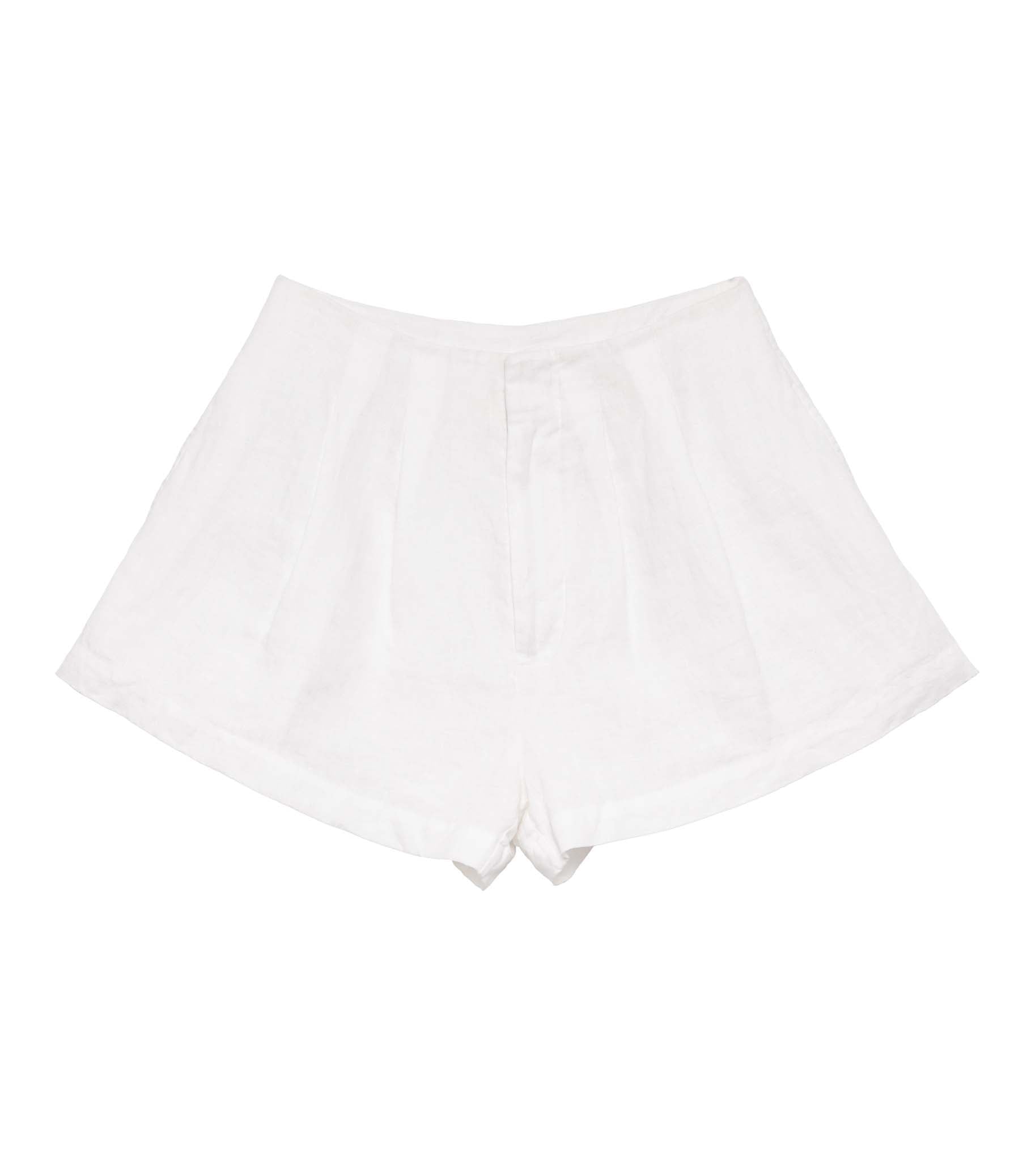 LARUE LINEN SHORT -- SALT