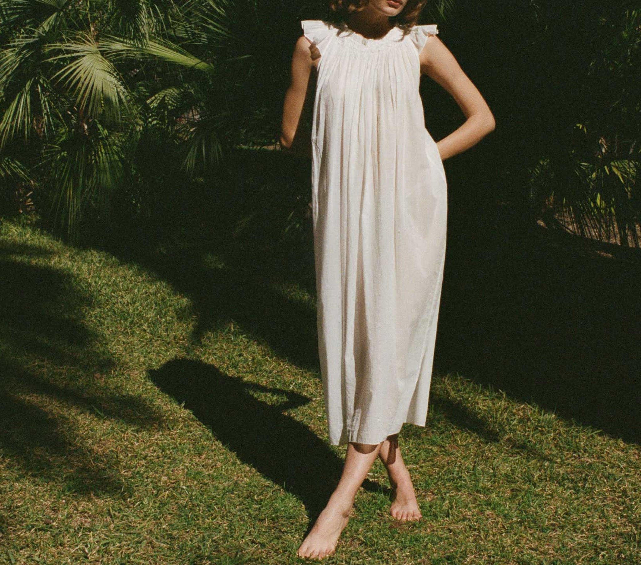 LOVISA NIGHTGOWN -- SALT