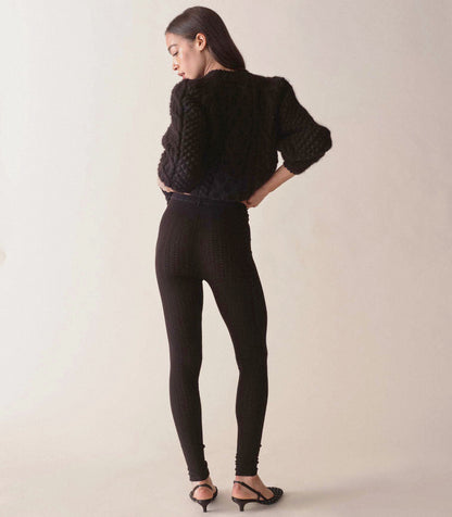 LETO KNIT PANT -- BLACK