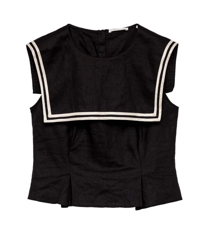 MARGIE TOP -- BLACK