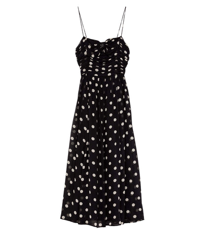 MARYANNA DRESS -- NOIR SOLSTICE SKY DOT