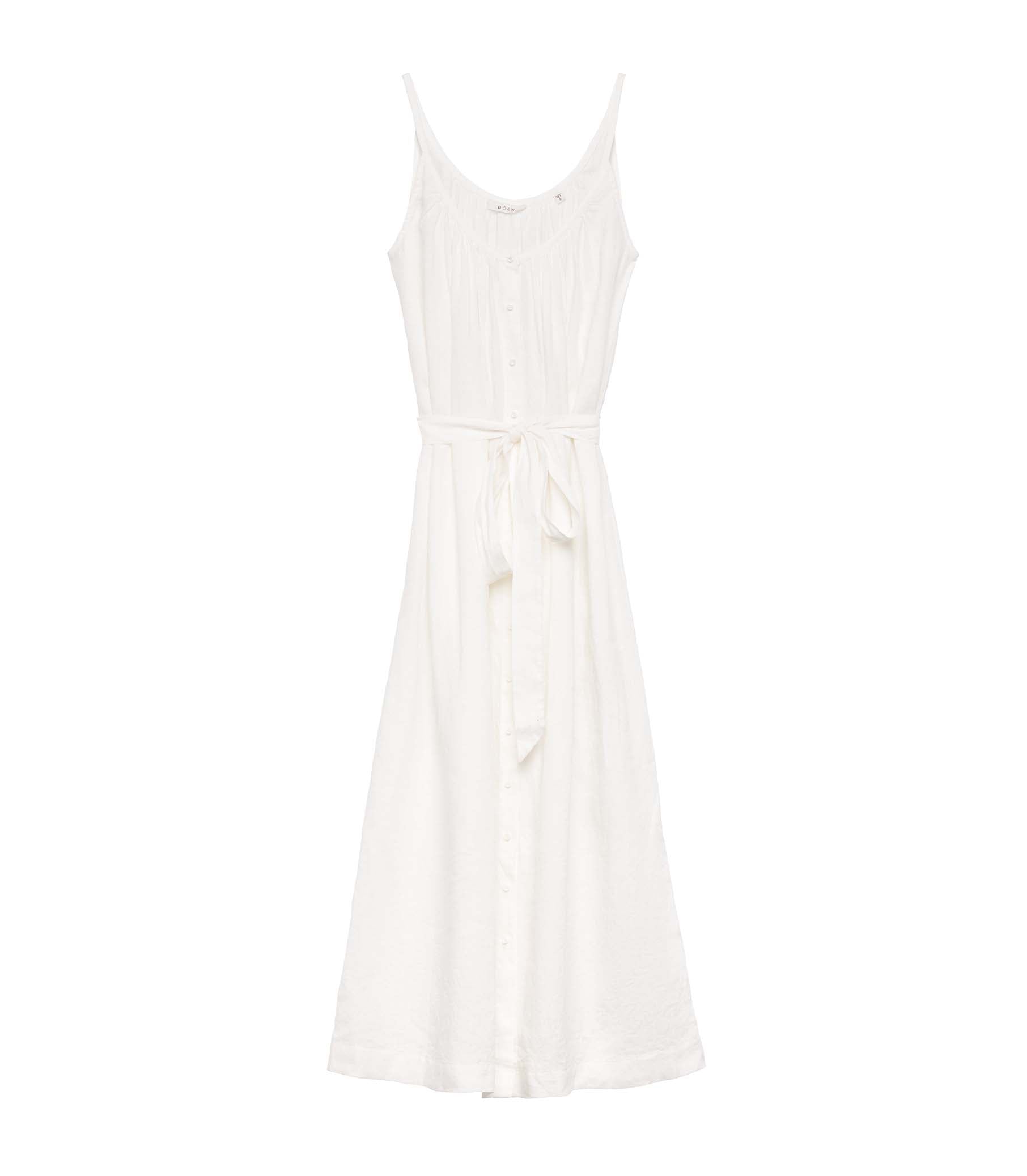 NEVITA LINEN DRESS -- SALT