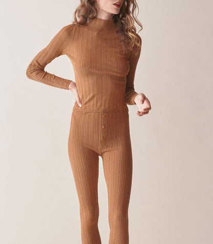 OSLO TURTLENECK -- TOASTED PECAN