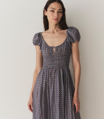 QUINN DRESS -- DAHLIA IKAT