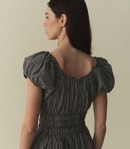 QUINN DRESS -- LA MADDALENA GINGHAM