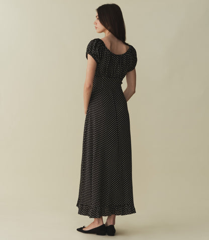 RAMONA DRESS -- NOIR DOT