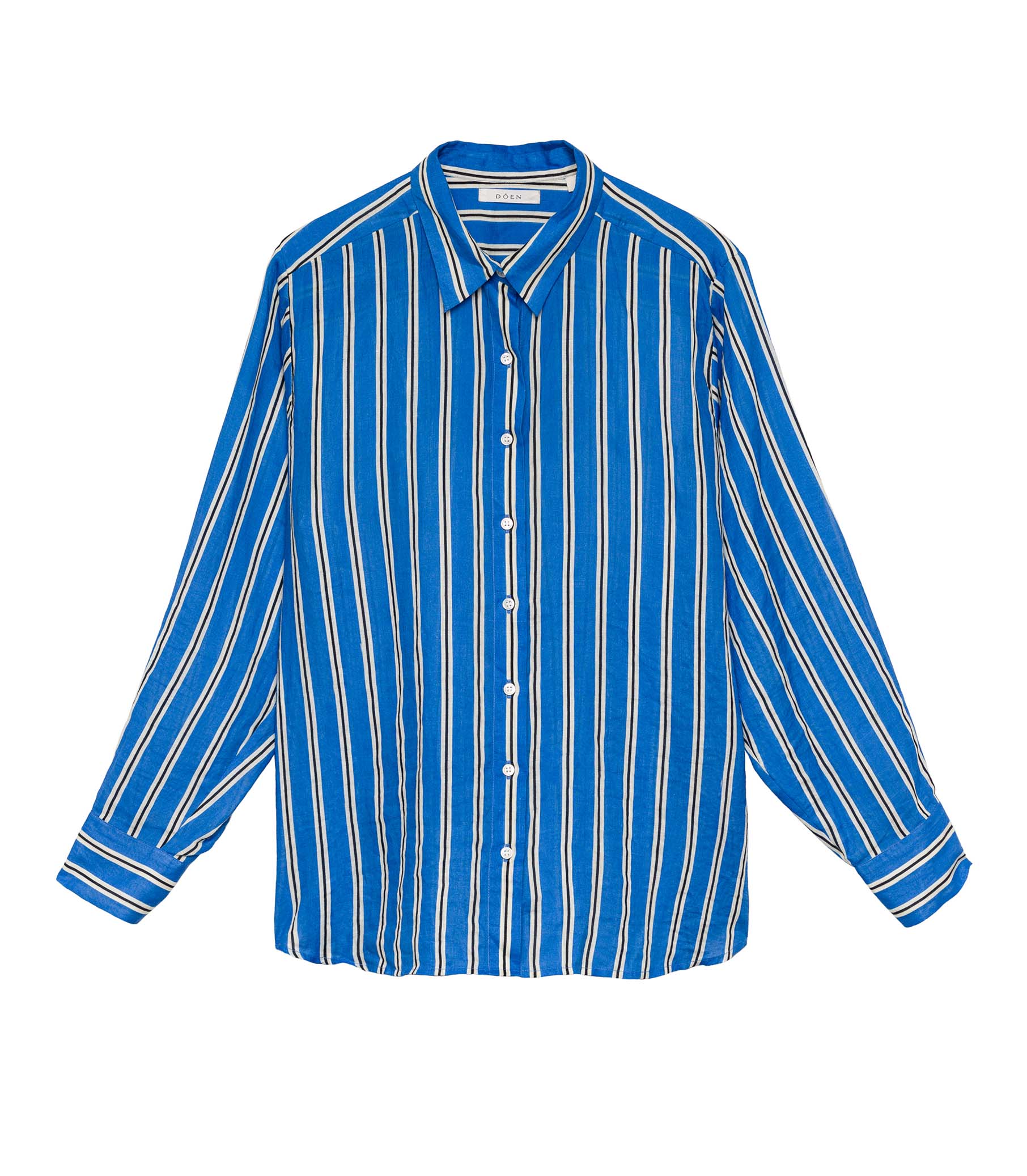 REMIS TOP -- BLEU MONACO STRIPE