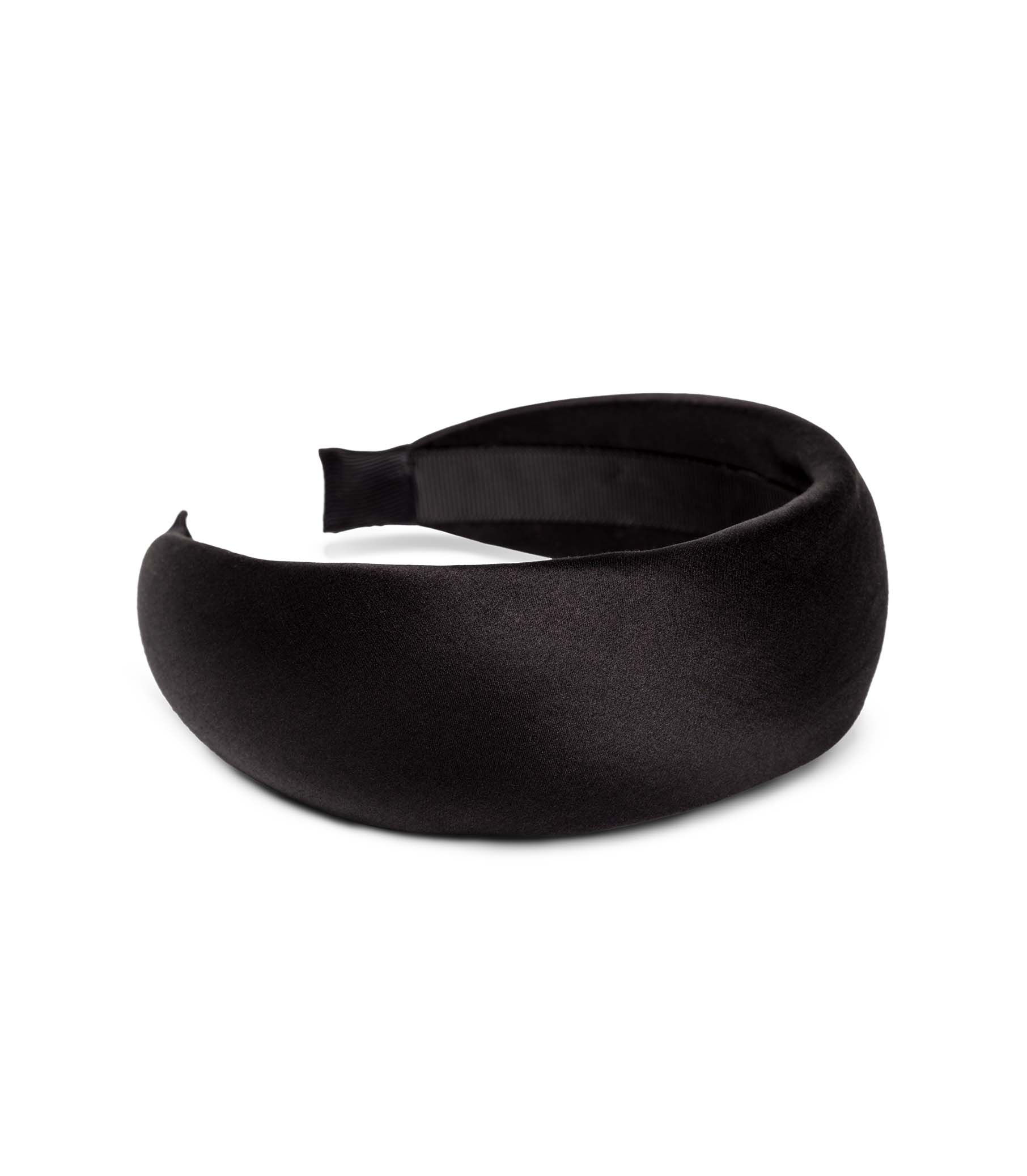 SESTRI HEADBAND -- BLACK SATIN