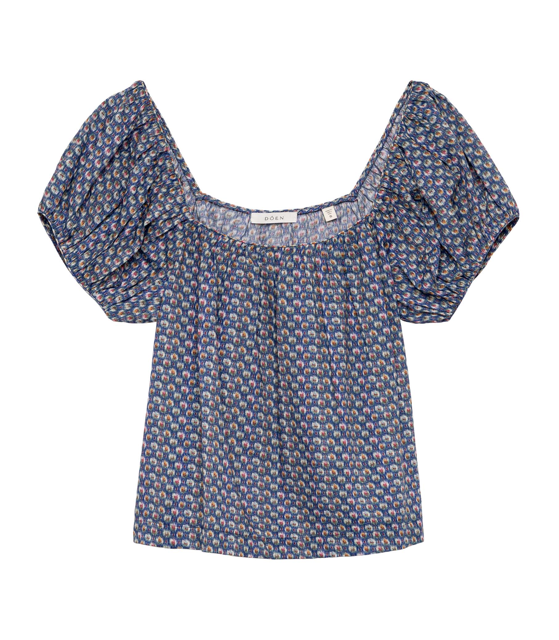 TONYA TOP -- DAHLIA IKAT