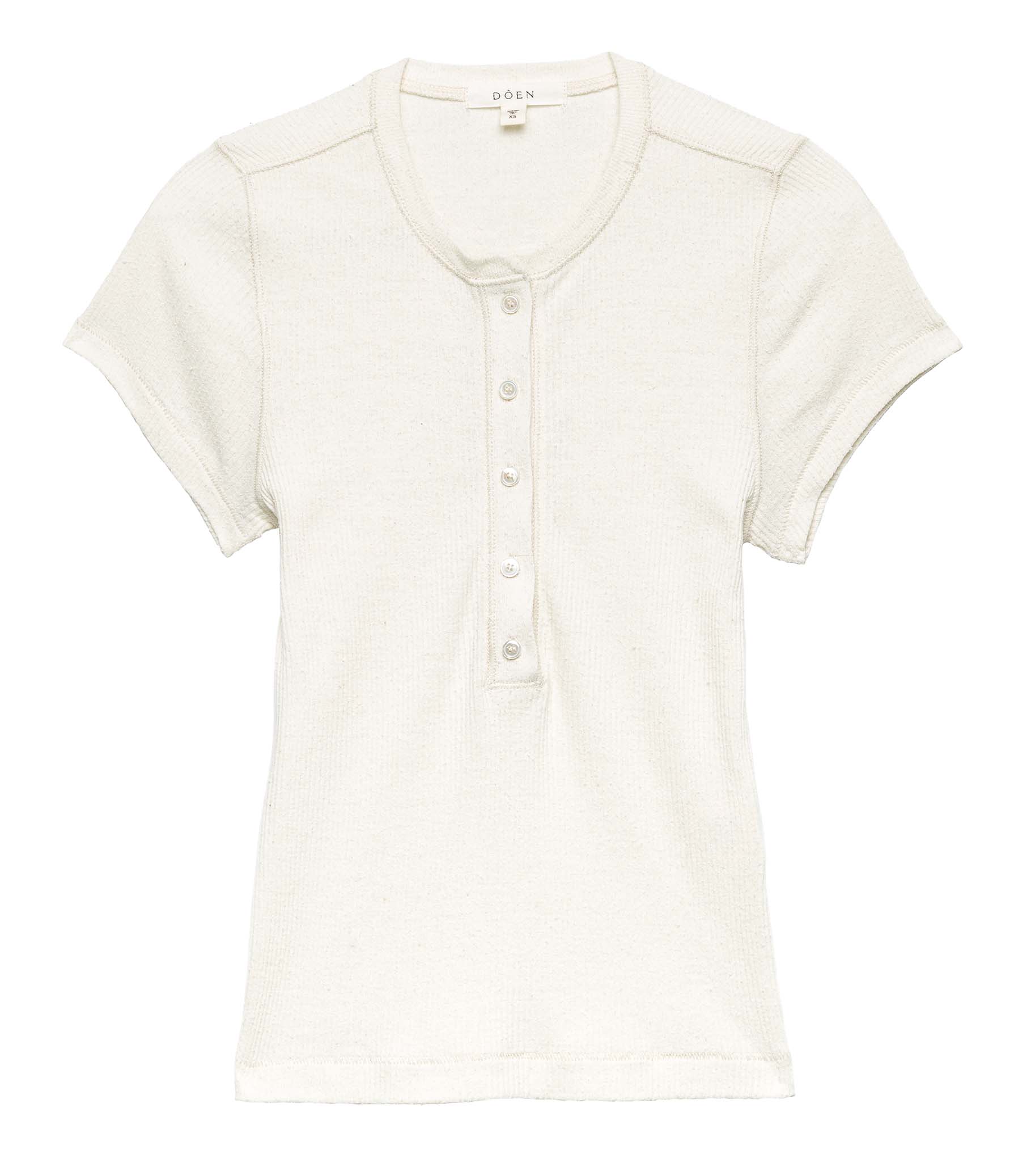 VIENNE SILK TEE -- CREAM