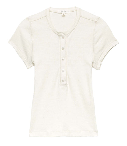 VIENNE SILK TEE -- CREAM