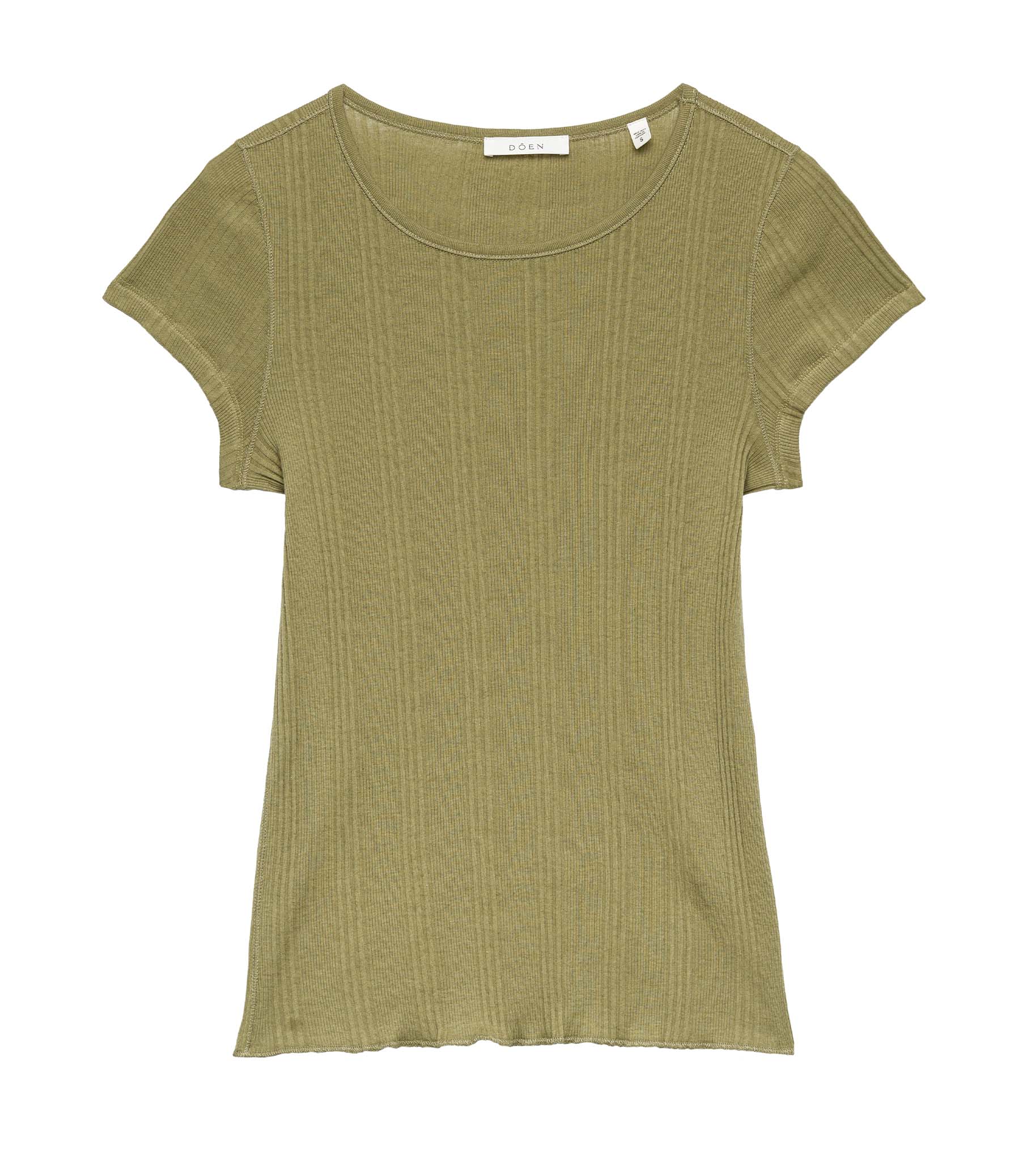 VIVI CASHMERE BLEND TEE -- PASTURE