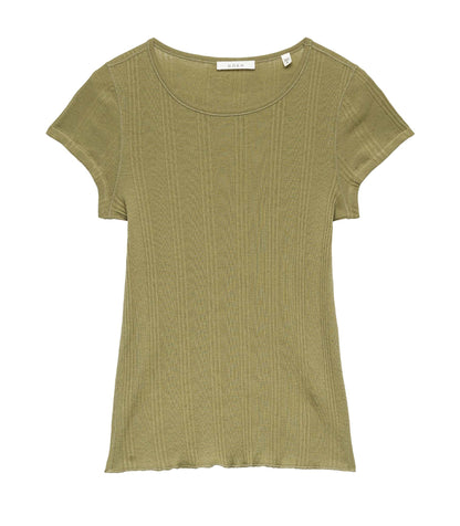 VIVI CASHMERE BLEND TEE -- PASTURE